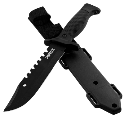 Dispatch Tactical Bowie Survival Hunting Knife